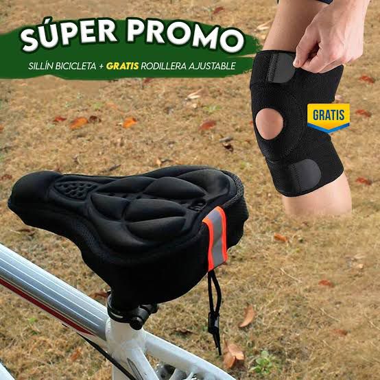 Sillin Forro bicicleta+ Rodillera CFAT06